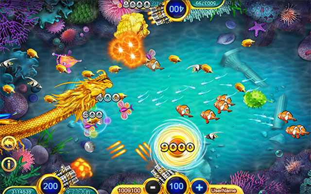 Fish shooting game cheats, Stage 1